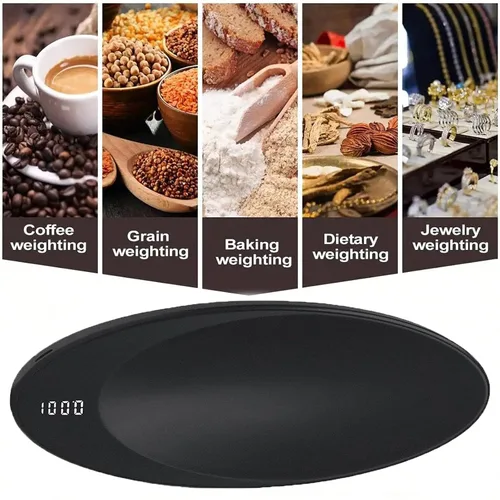 Vista 2 de Báscula de té digital 0.004 oz - Scal de café portátil recargable 500g/0.1g Precision USB-C Rechargeable Pocket-Sized Digital LCD Display
