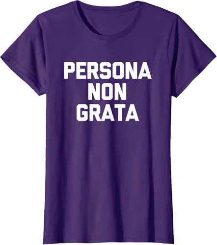 Vista 11 de Persona Non Grata - Divertida camiseta sarcástica con frase sarcástica, Negro