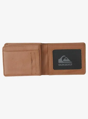 Vista 6 de Quiksilver Billeteras Mack para hombre, Dimensiones Mediano 4.5' 3.5' h 12w x 9h cm, Natural