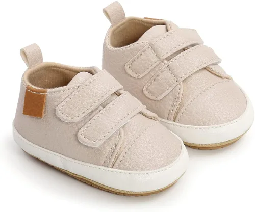 Vista 5 de Zapatos de bebé Mary Jane planos antideslizantes suela suave bebé bebé zapatos primeros caminantes fiesta Navidad vestido zapatos