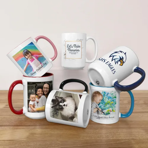Vista 3 de Let's Make Memories Taza con foto personalizada, taza de café personalizada, tu foto, para cualquier ocasión, cumpleaños, para él, para ella