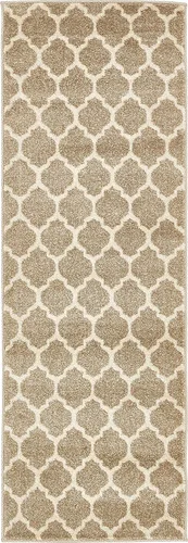 Vista 114 de Unique Loom Trellis Collection - Alfombra de área de Filadelfia, rectangular de 2 pies 2 pulgadas x 3 pies, color morado y marfil