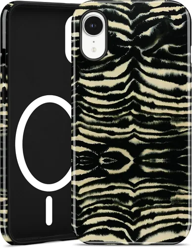 Vista 86 de Jusy Funda magnética Zebra para iPhone XR, color negro