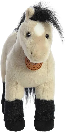 Vista 2 de Aurora® Exquisito peluche Breyer® Highland Pony - Detalles realistas - Juego imaginativo - Marrón 11 pulgadas