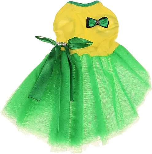 Vista 6 de Moda Dulce Cachorro Princesa Falda Tutu Vestido De Novia Para Perros Pequeños, Extra Pequeños - Rojo rojo (J-red)