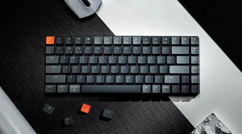 Vista 2 de Keychron K3 - Teclado mecánico inalámbrico con cable ultra delgado del 75 compacto 84 teclas Bluetooth RGB LED retroiluminado para Mac Windows