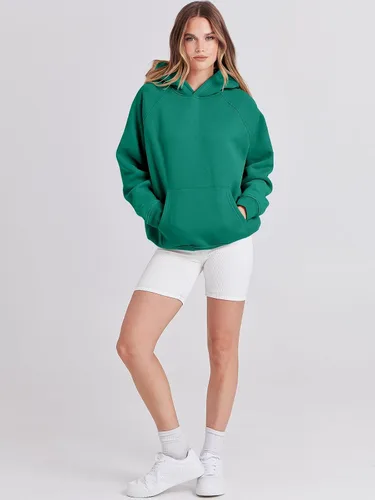 Vista 75 de ANRABESS - Sudaderas con capucha para mujer, sobre talla, de vellón de manga larga, modelo de 2024, para otoño