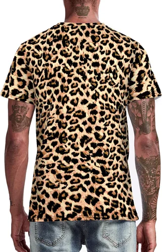 Vista 2 de Funny World Disfraz de Halloween de manga corta con estampado de animales para hombre