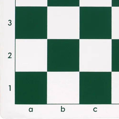 Vista 4 de WE Games Tablero de ajedrez enrollable para torneos, vinilo con cuadrados verdes