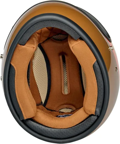 Vista 4 de Biltwell Gringo - Casco de motocicleta de cara completa DOT ECE R22.06 para el 20º aniversario
