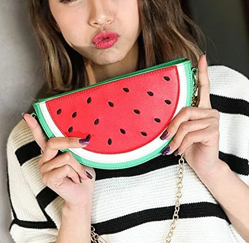 Vista 3 de Bolso de mensajero para mujer de limónWatermalon Fruit