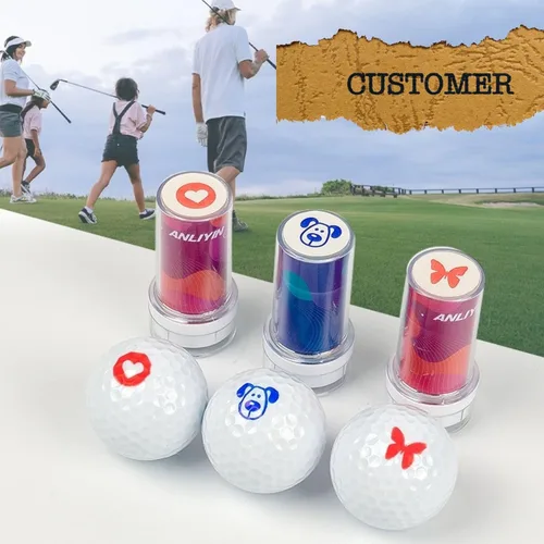 Vista 2 de Sello marcador personalizado para pelotas de golf, sello personalizado para pelotas de golf, marcador de pelota fotosensible impermeable, Carcasa