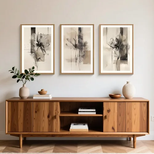 Vista 86 de FWIEXA Juego de Arte de Lienzo Bohemio Enmarcado para Pared, Cuadros Botánicos Verde Salvia Decoración de Pared, Impresiones de Arte de Plantas