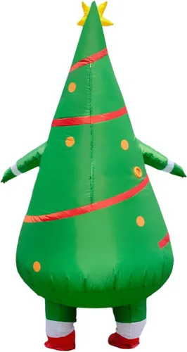 Vista 4 de BERVYOSW Disfraz inflable de Navidad para adultos, divertidos disfraces de Halloween para hombres y mujeres, fiestas de vacaciones, cosplay
