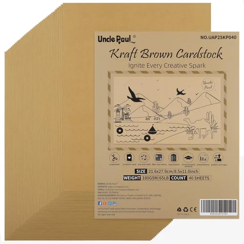 Vista 10 de Uncle Paul 40 hojas de cartulina rosa Bloming – 8.5 x 11 pulgadas de doble cara, papel de impresora de 65 libras, perfecto para álbumes de recortes