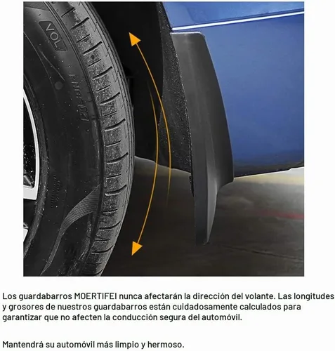 Vista 7 de Protectores contra salpicaduras compatibles con Toyota Corolla 2020-2026 LE / SE / XLE / Hybrid, solo sedán, juego de 4 protectores de barro