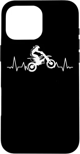 Vista 19 de Motocross Motorcyclist Dirtbike Pitbike Motorcyclist Case for iPhone 17
