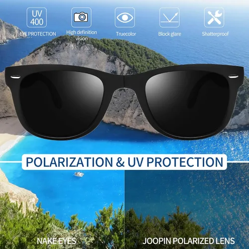 Vista 4 de Joopin Gafas de sol cuadradas polarizadas con protección UV para hombre y mujer