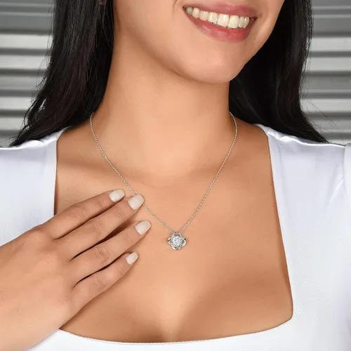 Vista 8 de Collar de regalo para mi esposa - Regalo para mi esposa especial, collares de promesa es para siempre, regalo para mi esposa, mi alma gemela