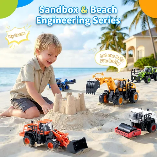 Vista 6 de Juguetes de camión de construcción Dimoarch para niños pequeños y niños