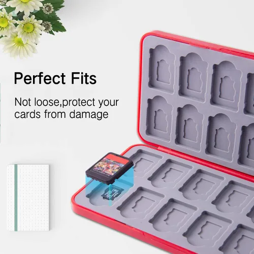 Vista 162 de PERFECTSIGHT Switch Game Case Compatible with Nintendo Switch Game Holder for Switch OLED/ Lite Game Card Case Cartridge with 24 Slots Game Card