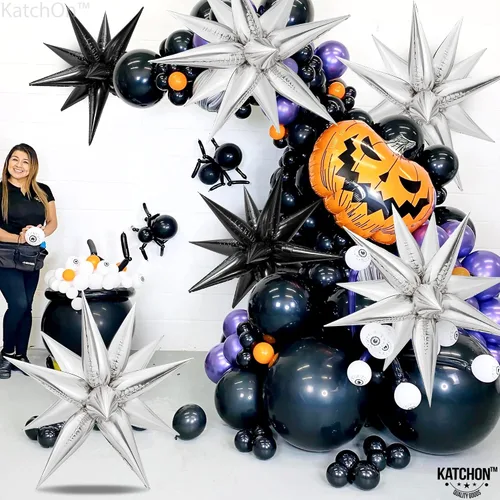 Vista 5 de KatchOn, Globos metálicos grandes de 22 pulgadas y 26 pulgadas, paquete de 56 Decoraciones de fiesta y vaquera disco para niñas y mujeres jóvenes