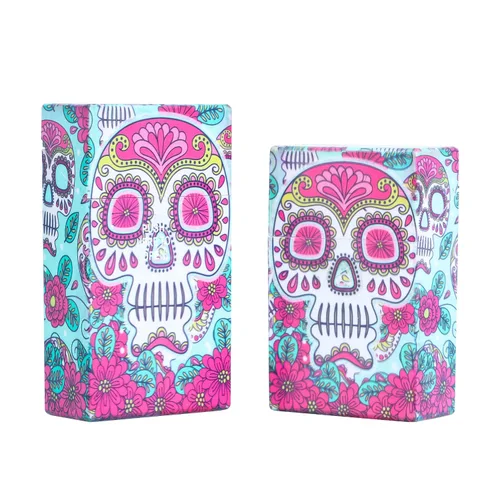 Vista 2 de Caja de cigarrillos-100's King Size Cigarrillo Case Skull Style Box (6 cajas) (100's-6boxes)