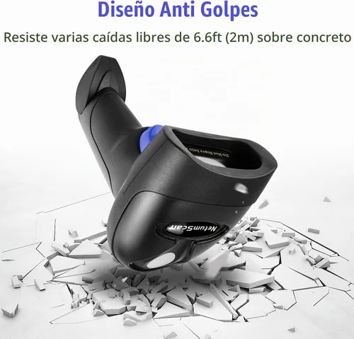 Vista 3 de NetumScan - Escáner de códigos de barras USB 1D, lector de códigos de barras CCD con cable portátil. Soporta escaneo de pantalla. Lector de códigos
