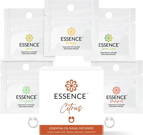 Vista 8 de HONÉ - Anillo difusor nasal de esencia relajante – Anillos nasales de silicona con aceite esencial de aromaterapia para el estrés y el apoyo