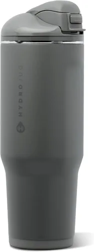 Vista 16 de HydroJug Ease2o - Botella de agua aislada de 24 onzas, tapa con popote y Duna