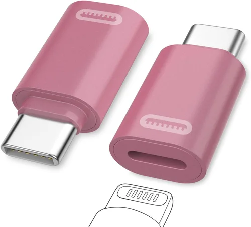 Vista 11 de MoKo - Adaptador Lightning a USB-C para iPhone Duo 18, 17, 16, 15, paquete de 2 PD negro