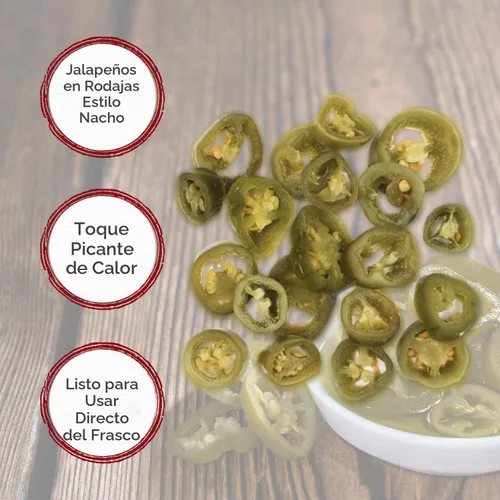 Vista 5 de Roland Foods Nacho - Pimientos jalapeños en rodajas, comida especial importada, 1 galón, paquete de 1
