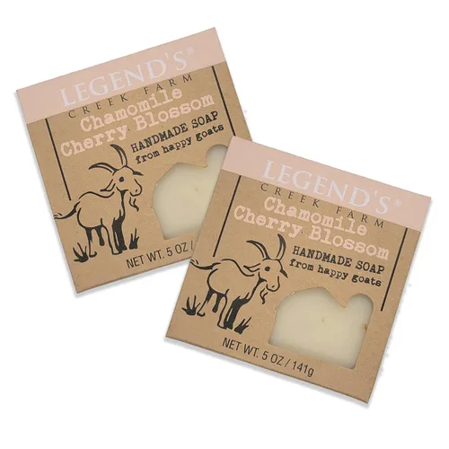 Vista 8 de Legend's Creek Farm Goat Milk Soap - Jabón hidratante limpiador para manos y cuerpo, jabón natural de 5 onzas para piel sensible, hecho a mano
