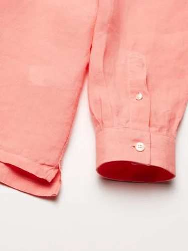 Vista 3 de Lacoste Camisa de manga larga con botones de lino y ajuste regular para hombre