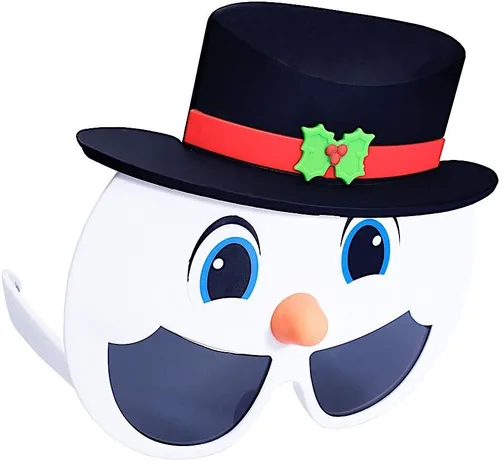 Vista 7 de Sun-Staches Holiday Dress-Up Sunglasses, Christmas Costume Accessory Lil Santa