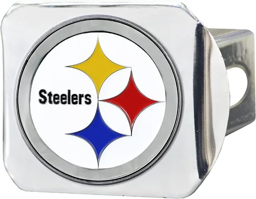 Vista 30 de FANMATS NFL Unisex-Adult Chrome & Color Logo Negro