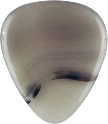 Vista 64 de Púa de Guitarra o Bajo de Piedra Amatista - Calibre Ultra Pesado de 3.0 mm - Forma 351 - Púa Exótica Artesanal de Gema Especial - 1 Paquete