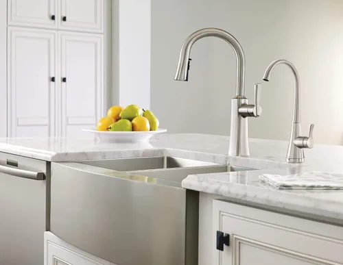 Vista 13 de Moen G18121 Prep - Fregadero de cocina de acero de calibre 18 para montar debajo del delantal, cuenco individual, 30 x 21 pulgadas, acero inoxidable