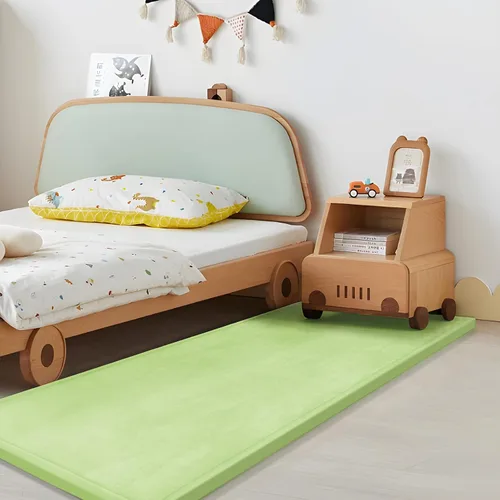 Vista 27 de Huloo Sleep - Tapete de juego para la habitación de bebés y niños pequeños, anticaídas, de espuma elástica de 1.3" de grosor, 28" x 72", terciopelo