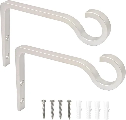 Vista 16 de QIEGL Soporte colgante para plantas de 6 pulgadas, gancho de metal para plantas, gancho de pastor decorativo para colgar linternas, comedero