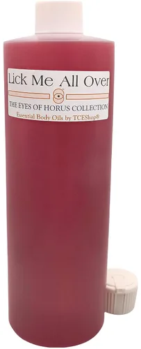 Vista 2 de Lick Me All Over Fragancia de aceite corporal perfumado [tapa abatible - Rojo - 1 oz.] - ID#3795