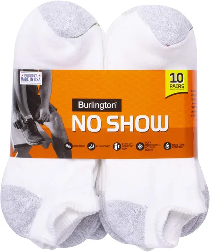 Vista 2 de Burlington Comfort Power - Calcetines invisibles para hombre, paquete de 10 pares