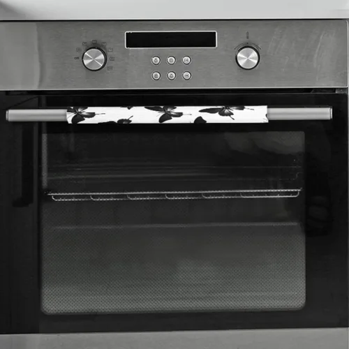 Vista 7 de Juego de 2 cubiertas para manija de puerta de refrigerador con patrón de mariposa negra, cubiertas para manija de cocina, protector