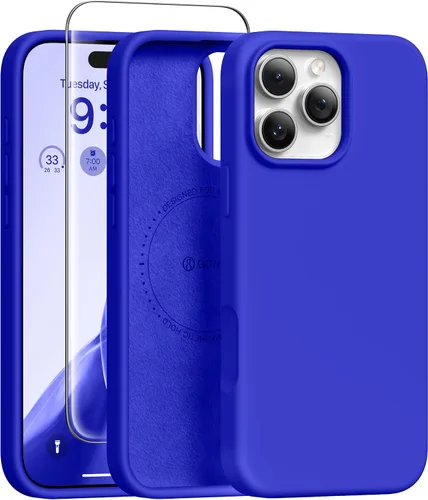 Vista 118 de GONEZ Funda magnética para iPhone 12 Case / 12 Pro Case, compatible con MagSafe, [protector de pantalla + protector de lente de cámara], funda