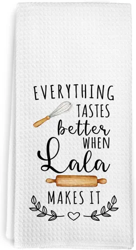 Vista 16 de Gigi - Toallas de cocina para el día de la madre, regalos de cumpleaños, para mujeres, abuelas de nietos, nietos, todo sabe mejor cuando Gigi lo