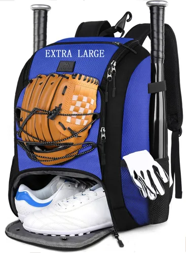 Vista 18 de MATEIN Mochila de Béisbol, Bolsa de Bate de Sóftbol con Compartimento para Zapatos para Jóvenes, Niños y Adultos, Bolsa de Béisbol Ligera con Gancho