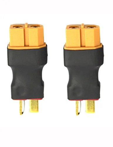 Vista 8 de Readytosky XT60 hembra a macho adaptador de conector de enchufe en T sin cables, conectores de batería RC LiPo para conector macho Deans a XT60