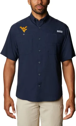 Vista 11 de Columbia NCAA Camisa Tamiami de Manga Corta para Hombre Universitaria Tallas Grandes y Altas Fla - Azul