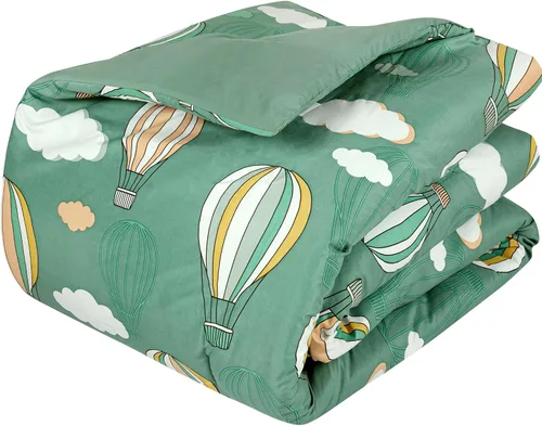 Vista 9 de ROYALE LINENS BIAB - Juego de ropa de cama estampada, 100% microfibra ultrasuave, 1 edredón y 1 funda de almohada estándar, tamaño Twin XL, ropa