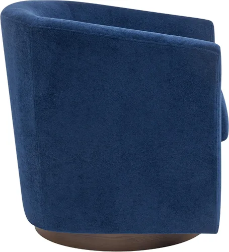 Vista 7 de Christopher Knight Home Coles Silla giratoria de terciopelo de 360°, silla giratoria de barril para sala de estar con marco de hierro, silla de club